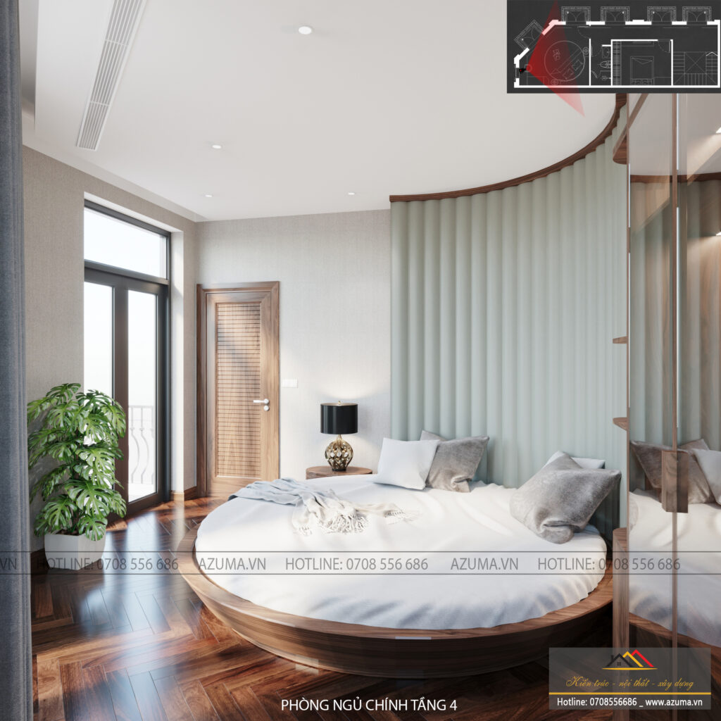 Thiết kế biệt thự San Hô – Vinhomes với nội thất gỗ óc chó nhập khẩu