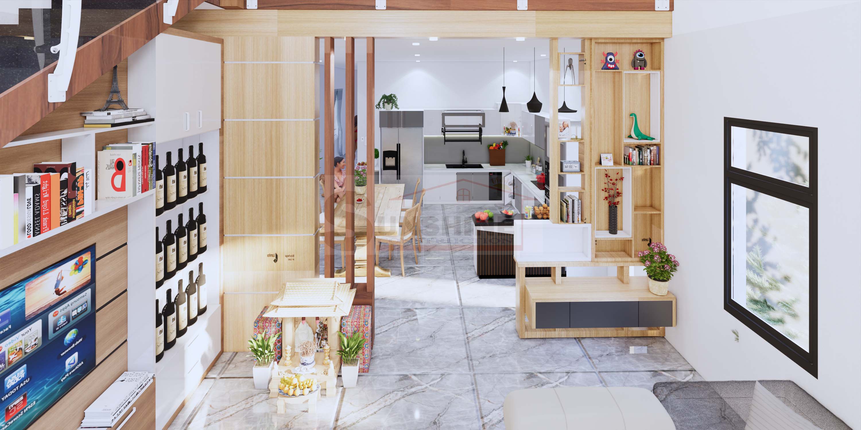 Thiết kế nhà phố Tân Hải hiện đại