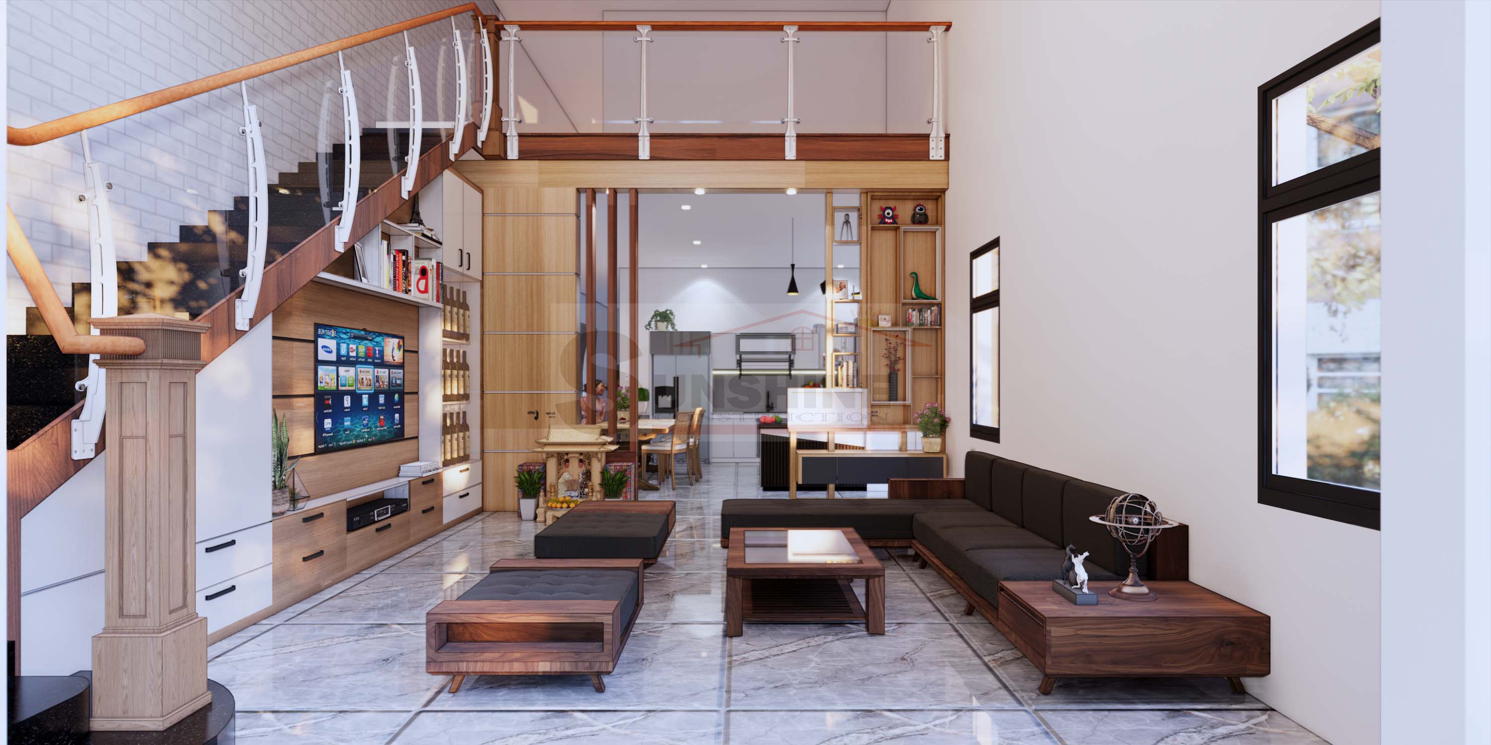 Thiết kế nhà phố Tân Hải hiện đại