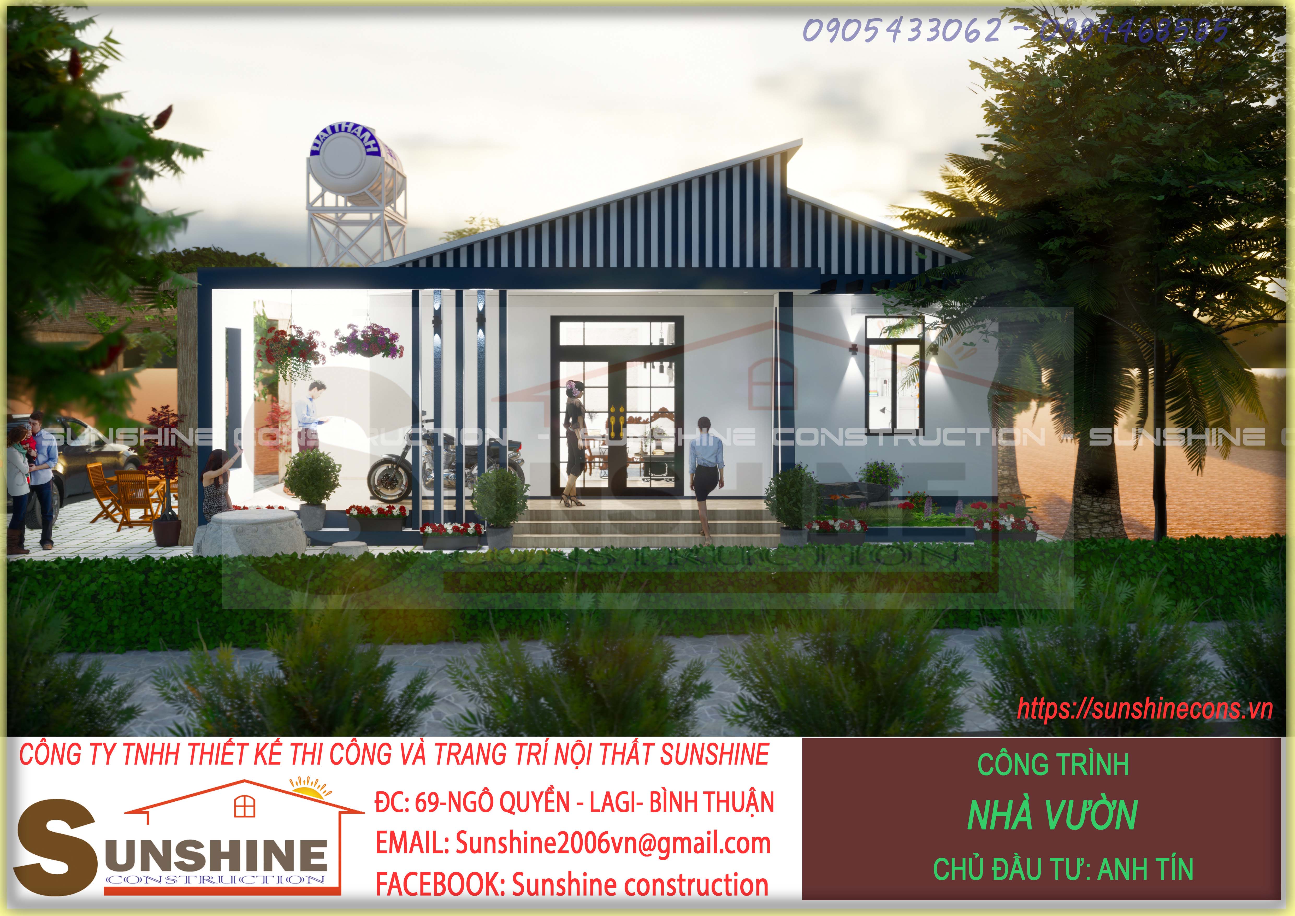 Công Trình Thiết Kế Nhà Vườn