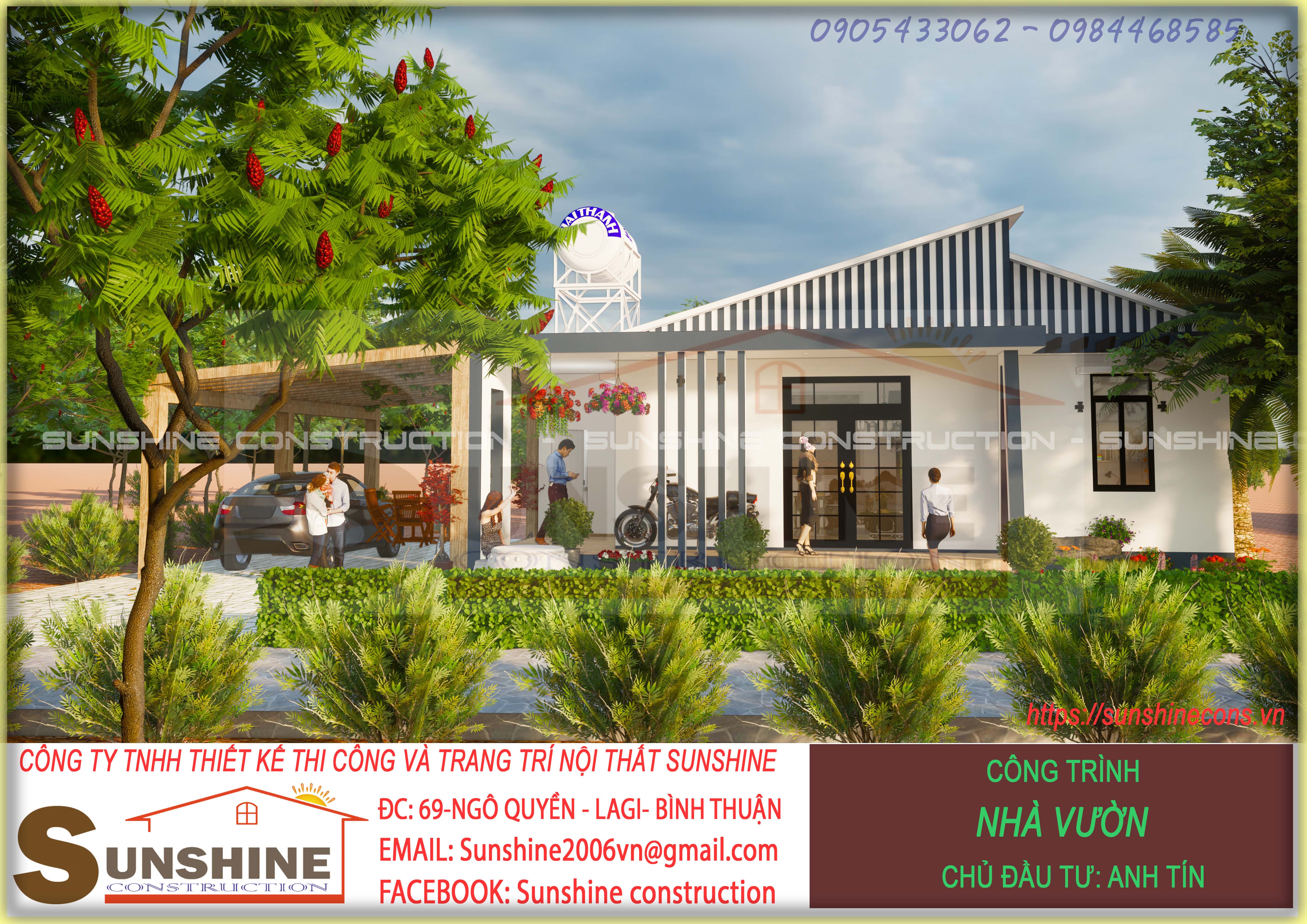 Công Trình Thiết Kế Nhà Vườn