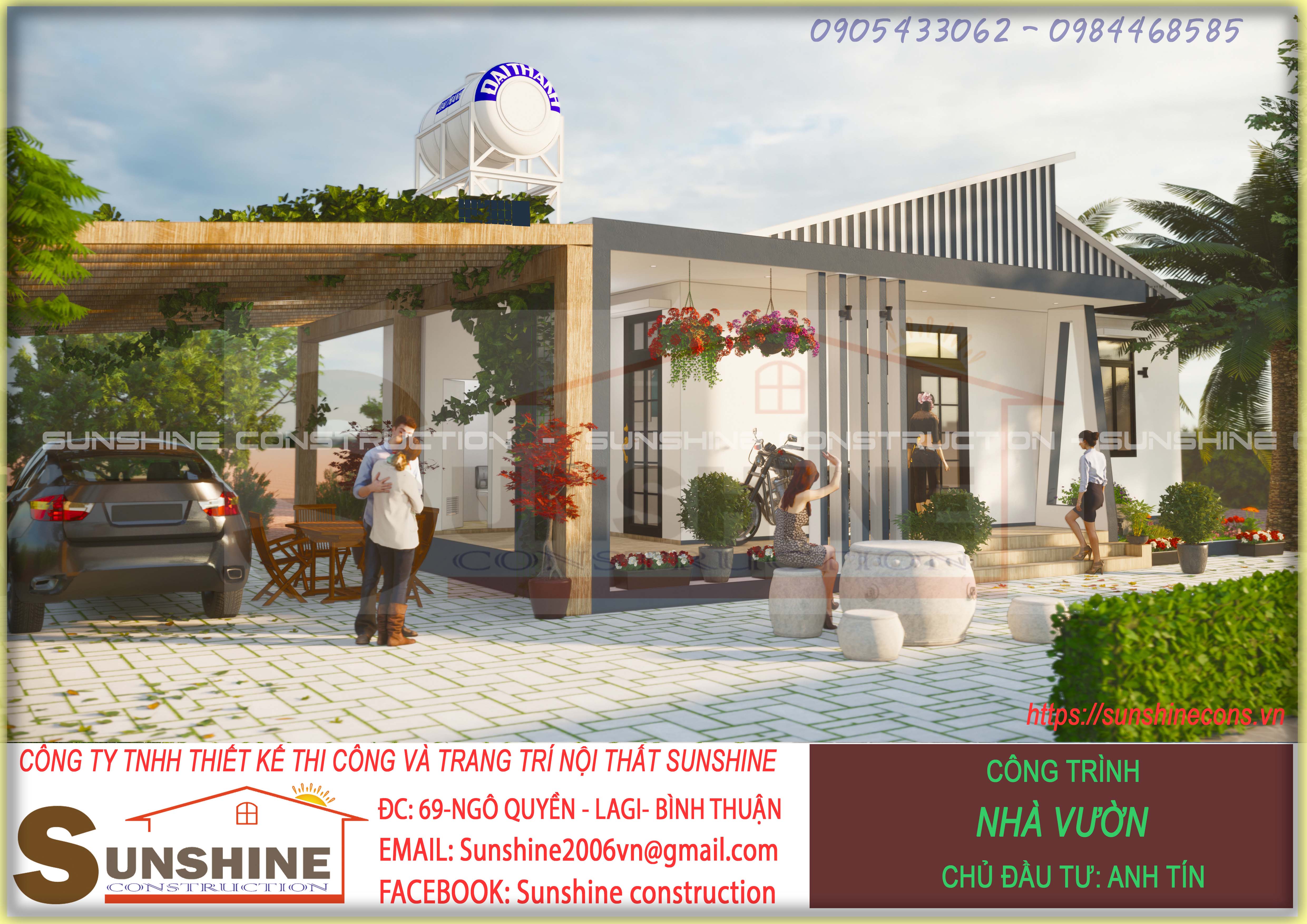 Công Trình Thiết Kế Nhà Vườn