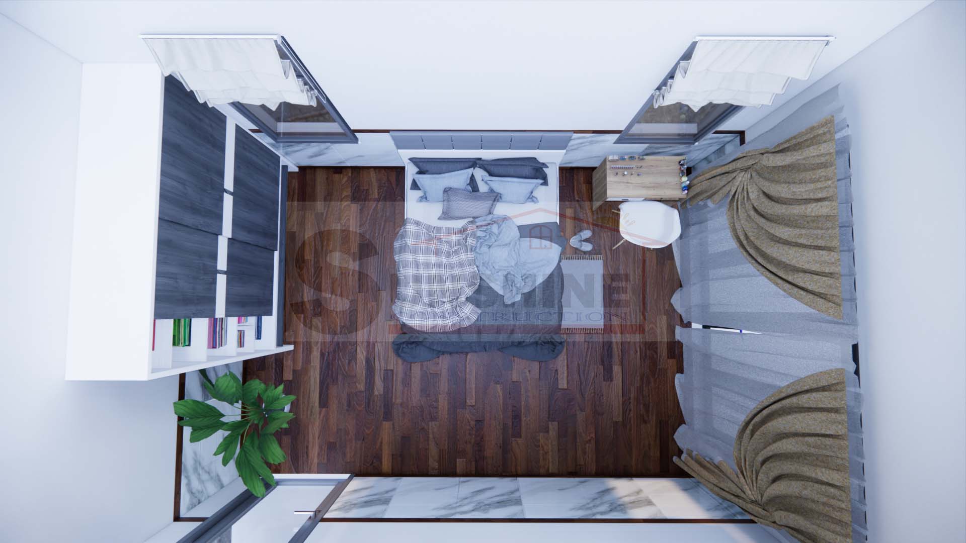 Thiết kế nhà phố phong cách hiện đại Cô Tuyết