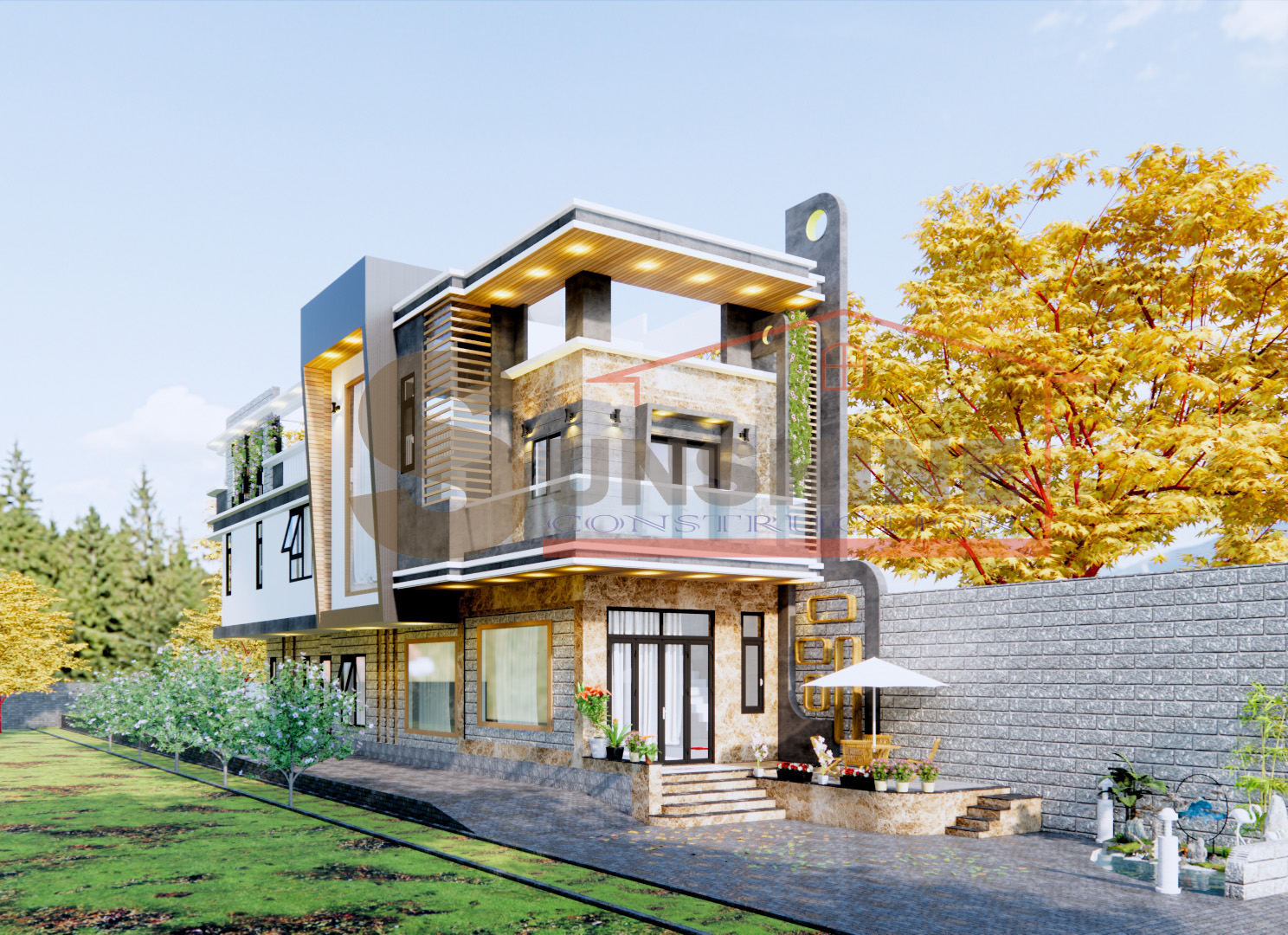 nhà phố hiện đại