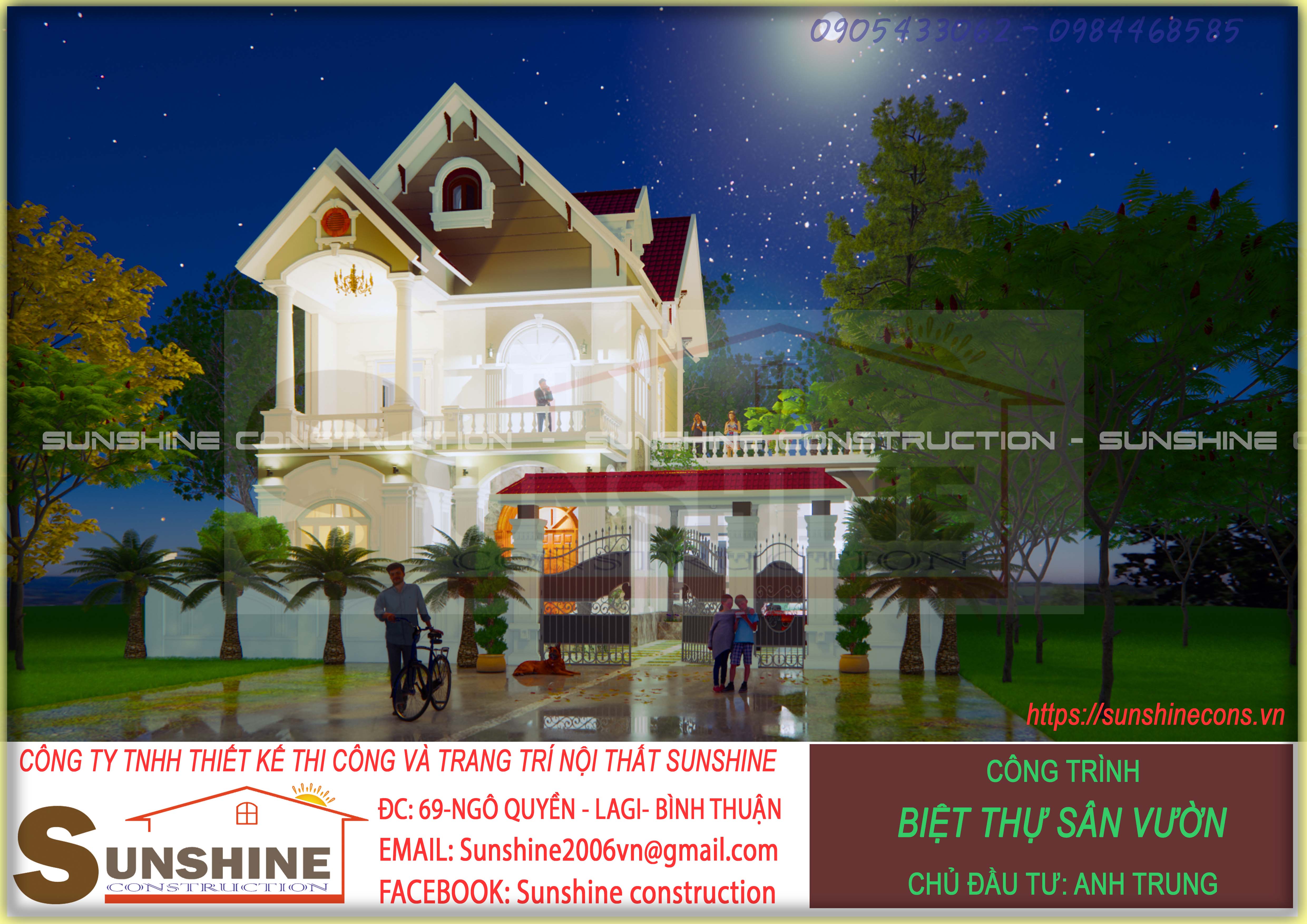 Thiết kế thi công biệt thự Sân vườn - Bình Dương